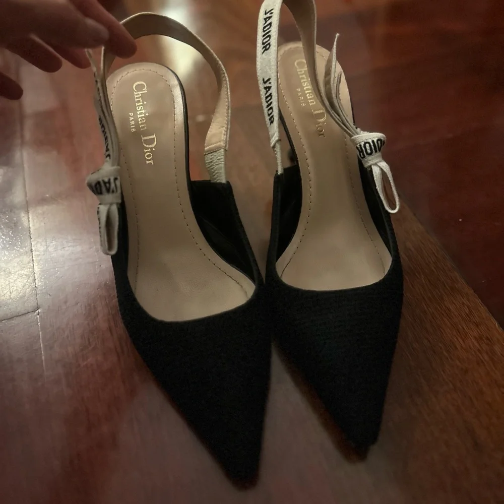 Dior SlingBack black stilletos - Picture 3 of 12